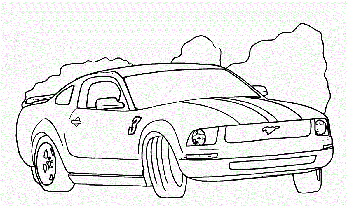 Free Printable Mustang Coloring Pages For Kids