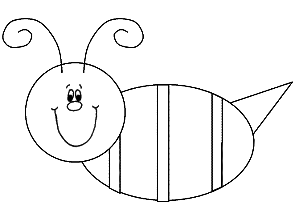 Simple Bumblebee Coloring Page