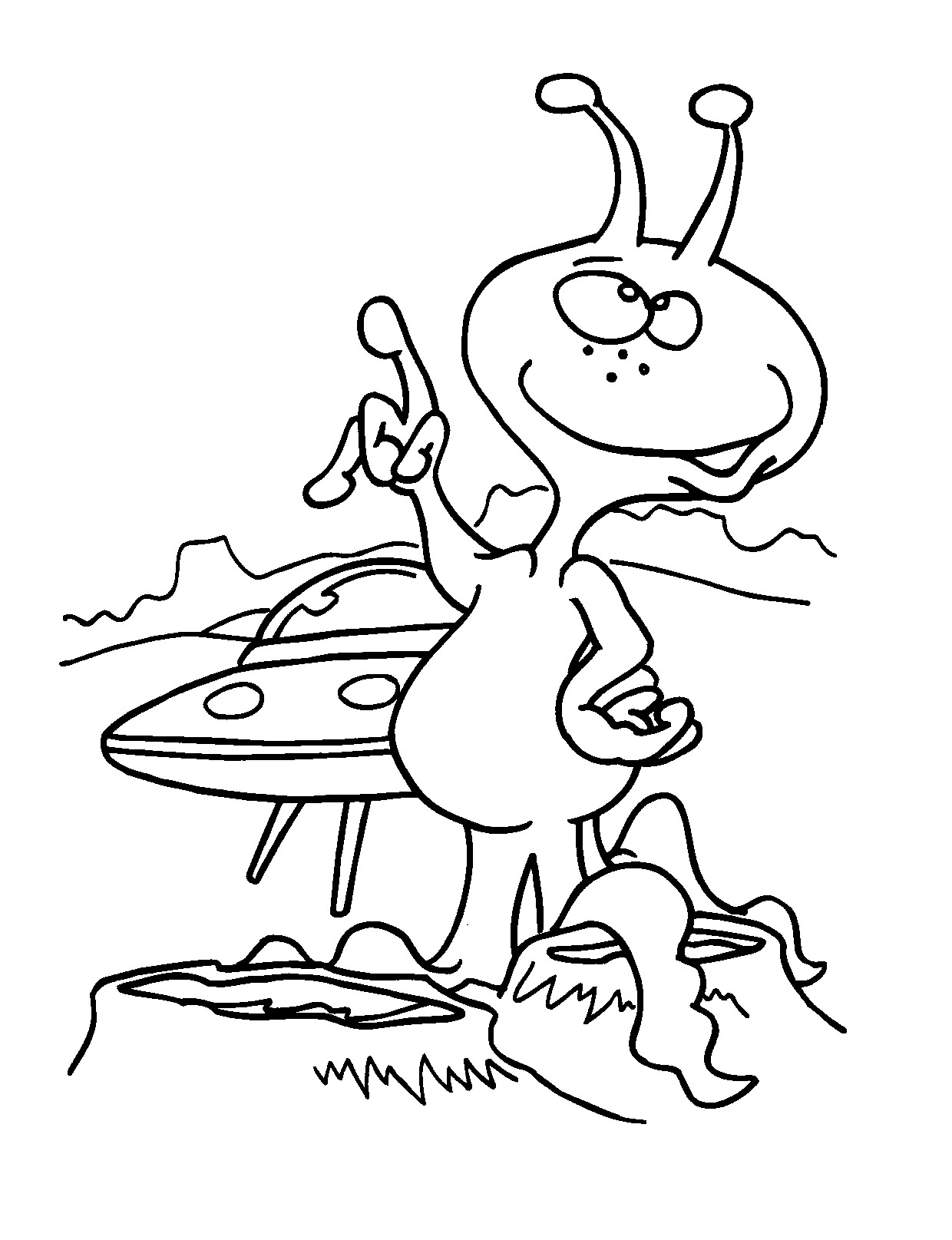 Download Free Printable Alien Coloring Pages For Kids