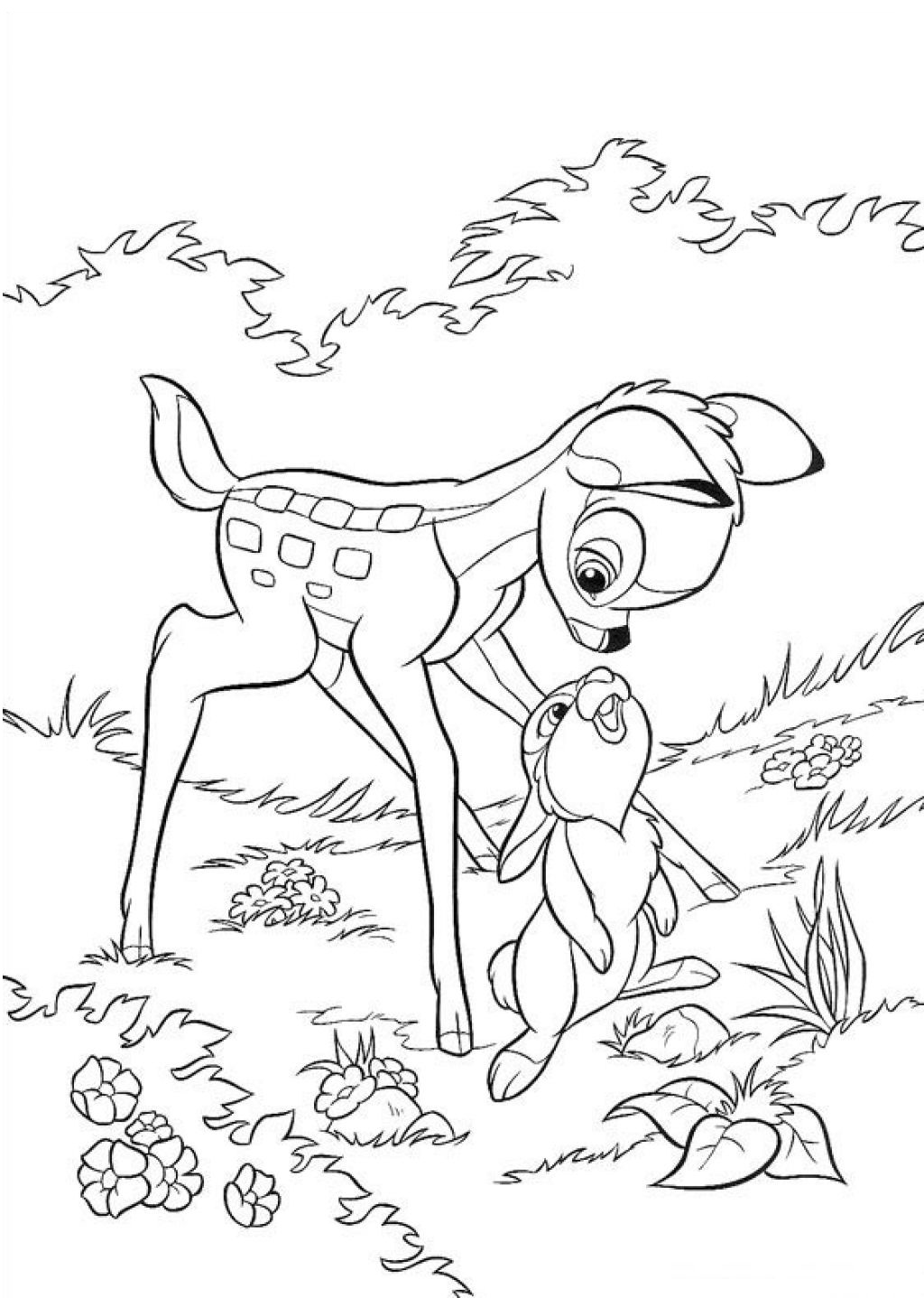 Download Free Printable Bambi Coloring Pages For Kids