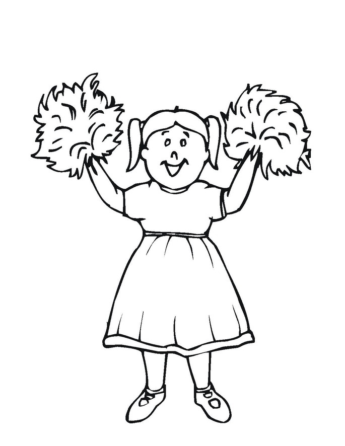  Free Printable Cheerleading Coloring Pages For Kids