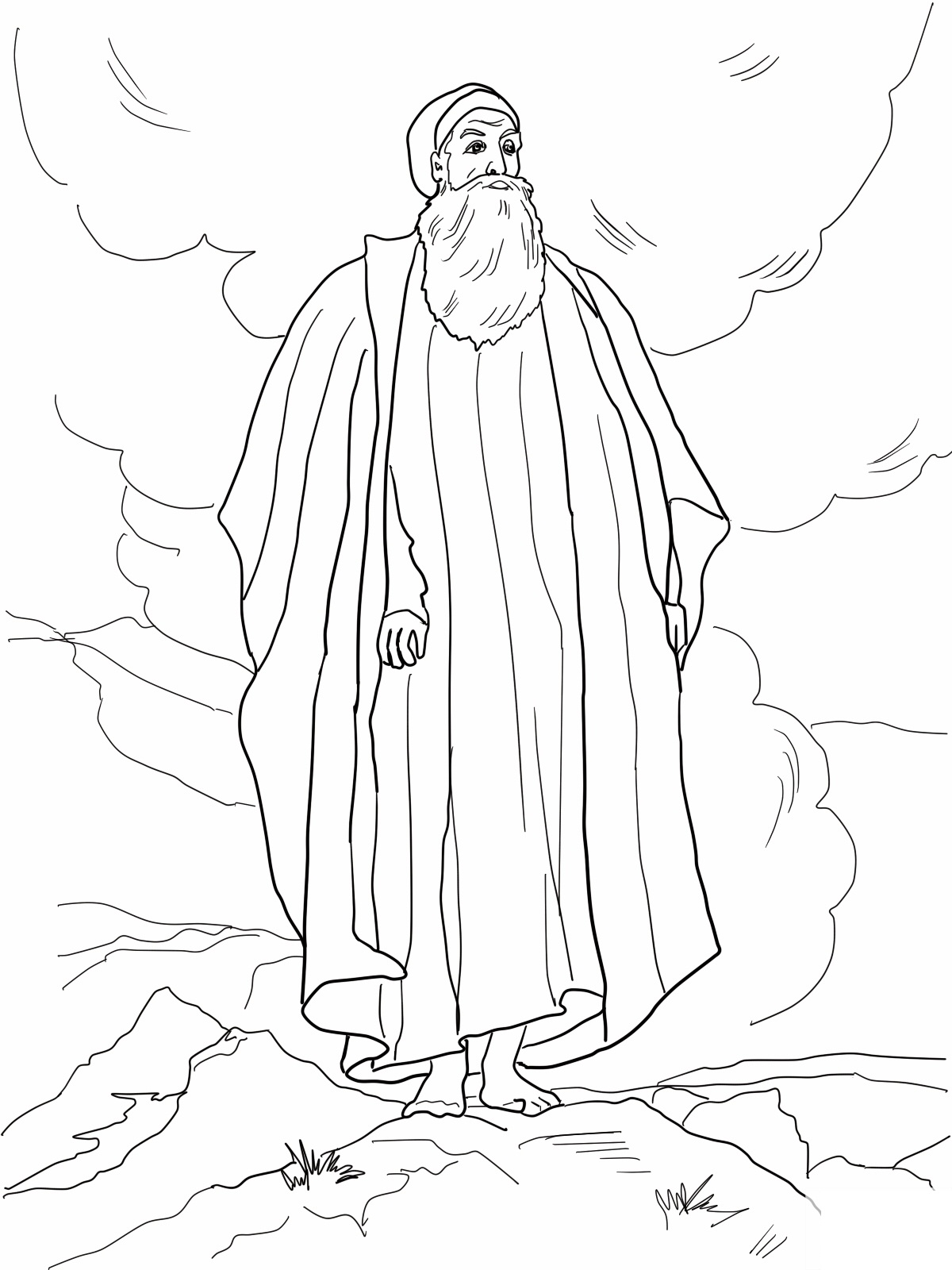 Moses Coloring Pages Printable Free - Printable Templates