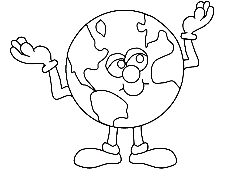 earth coloring pages for kids