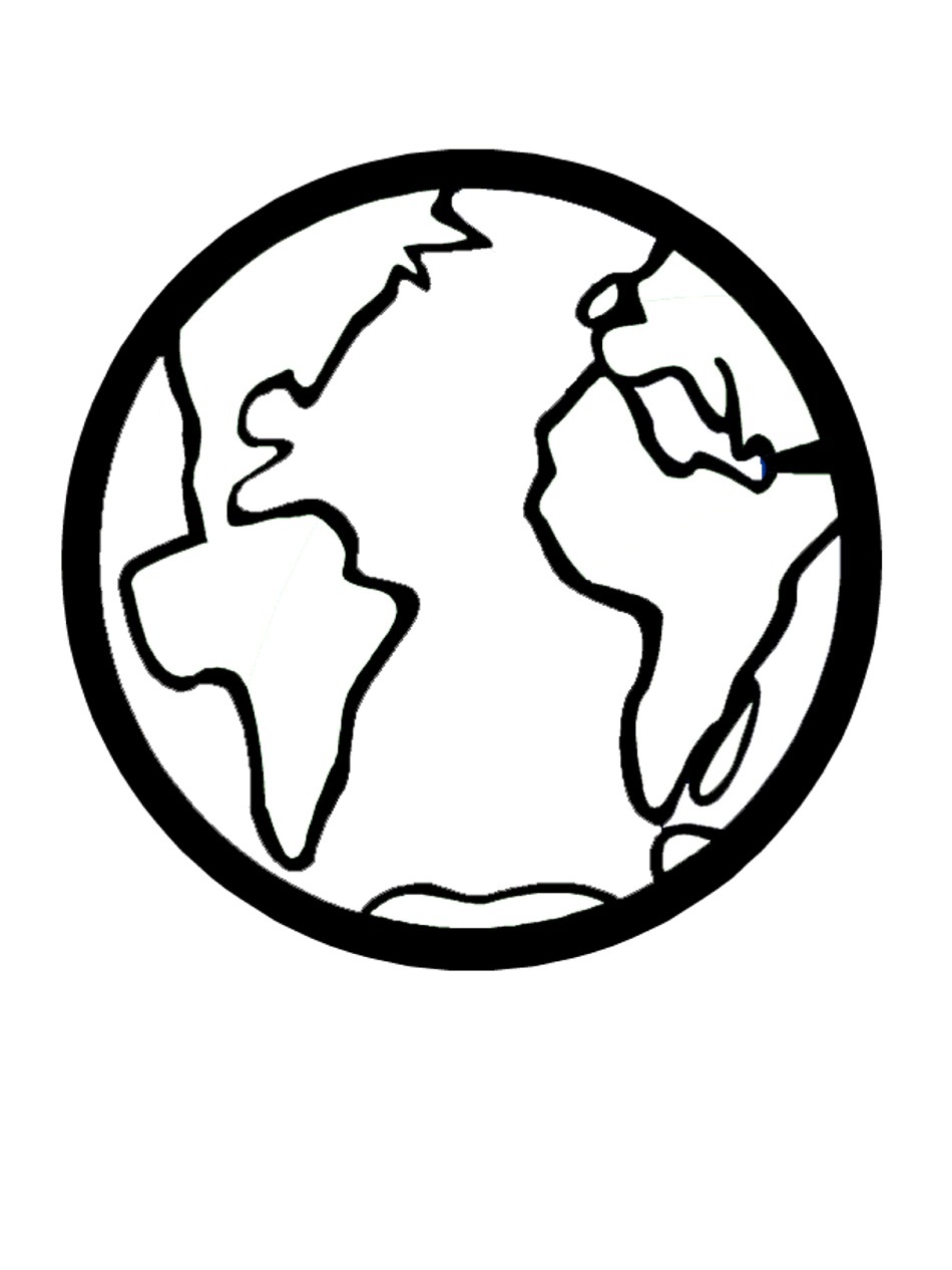 Printable Earth Coloring Page