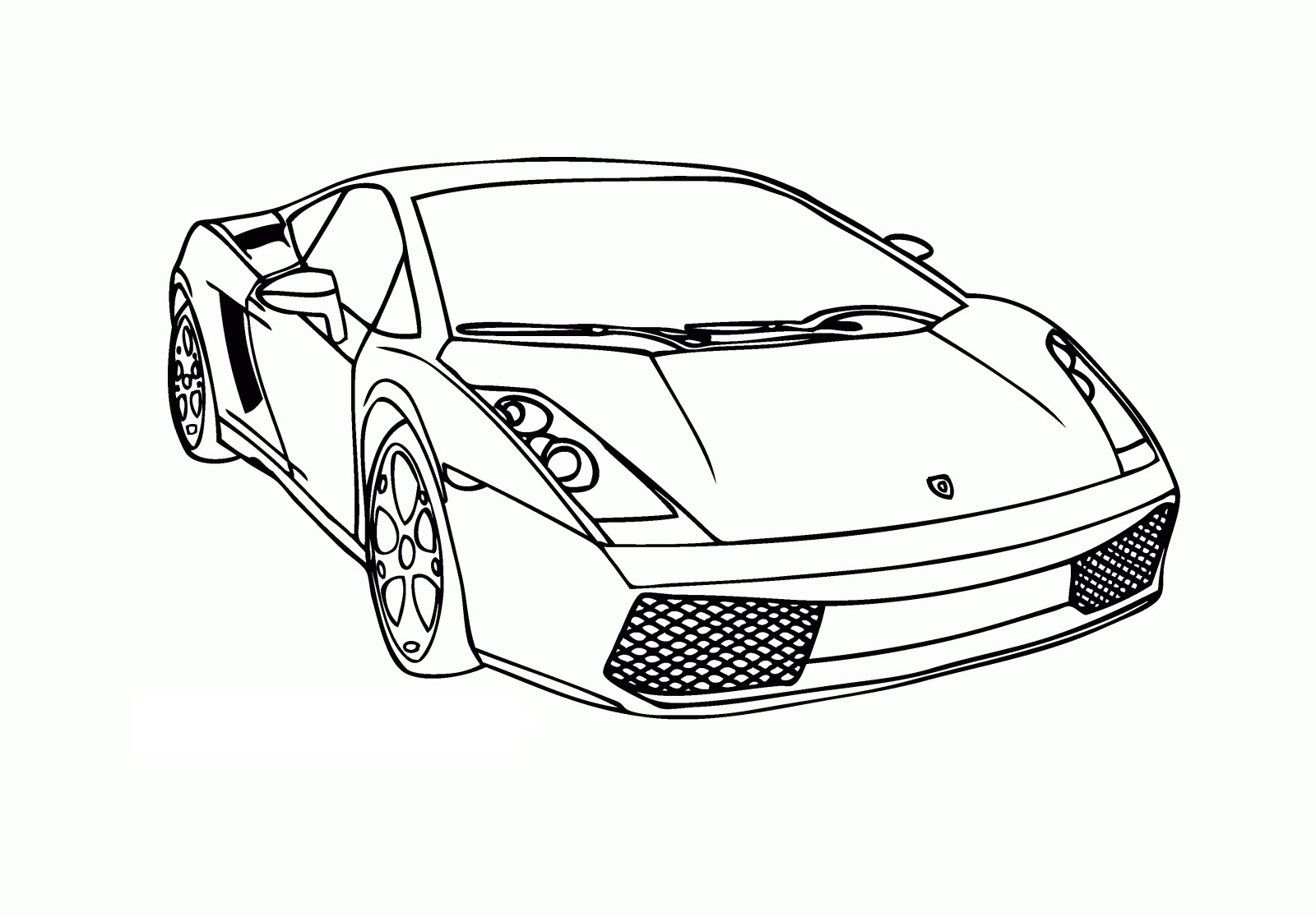 Lamborghini Coloring Page Printable - Printable Blank World