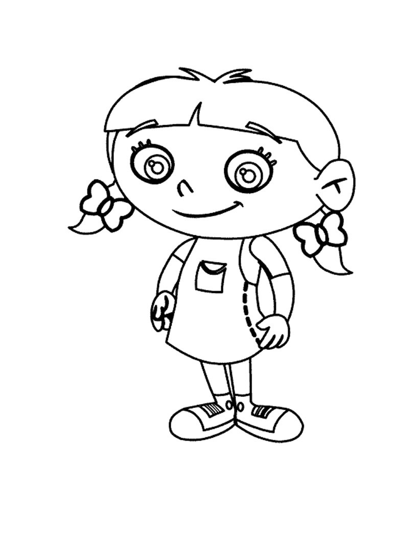 Little Kid Coloring Pages 8