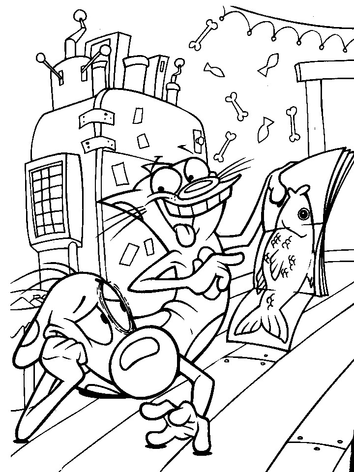 nickelodeon halloween coloring pages