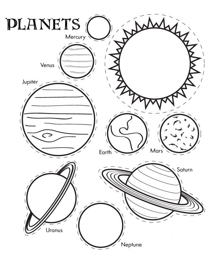 Planets Coloring Pages 2