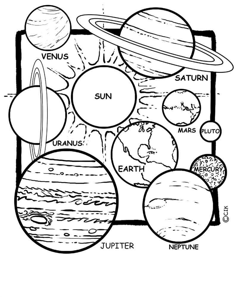 neptune planet coloring sheet