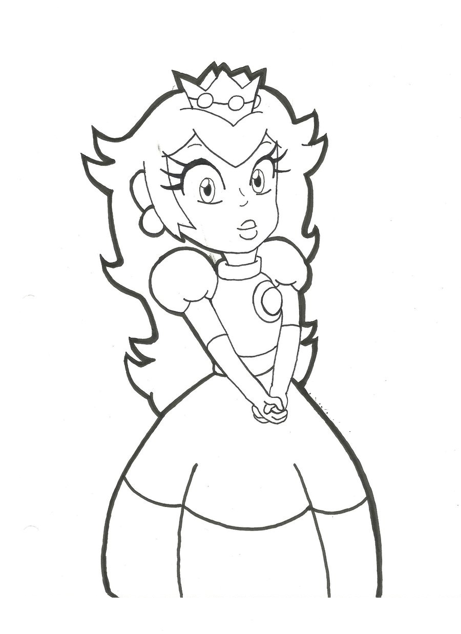 free printable coloring pages princess peach