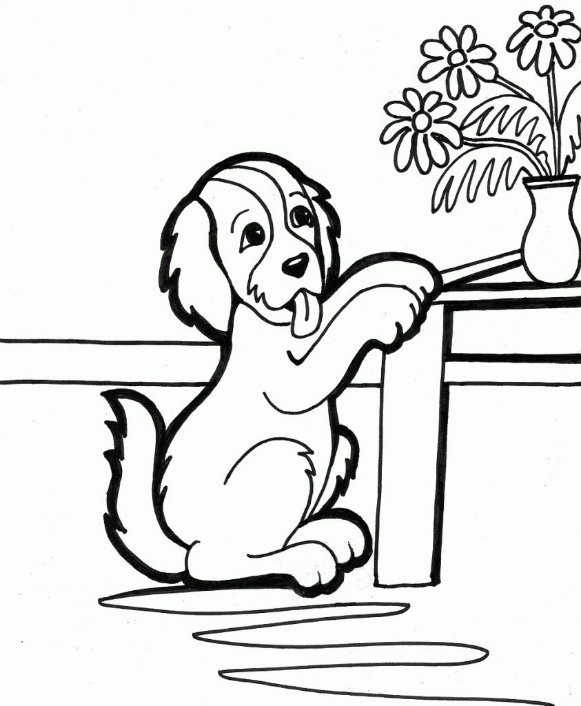 Free Printable Puppies Coloring Pages For Kids