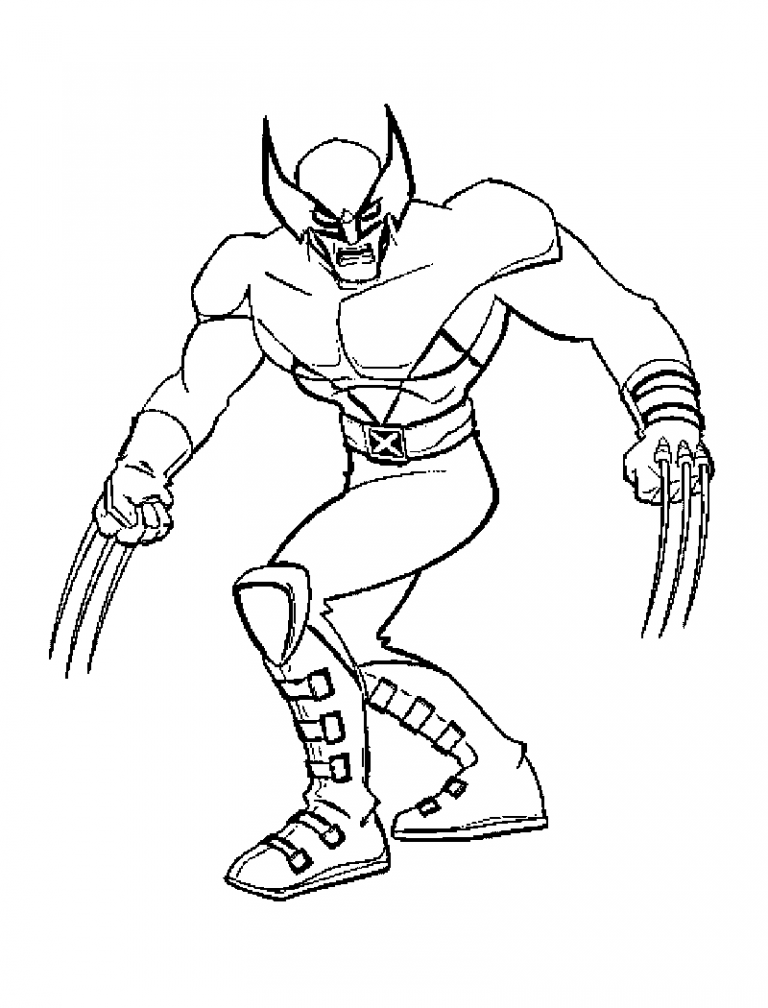 Free Printable X Men Coloring Pages For Kids