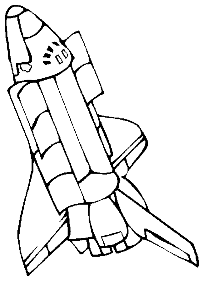 Nasa Rocket Coloring Page