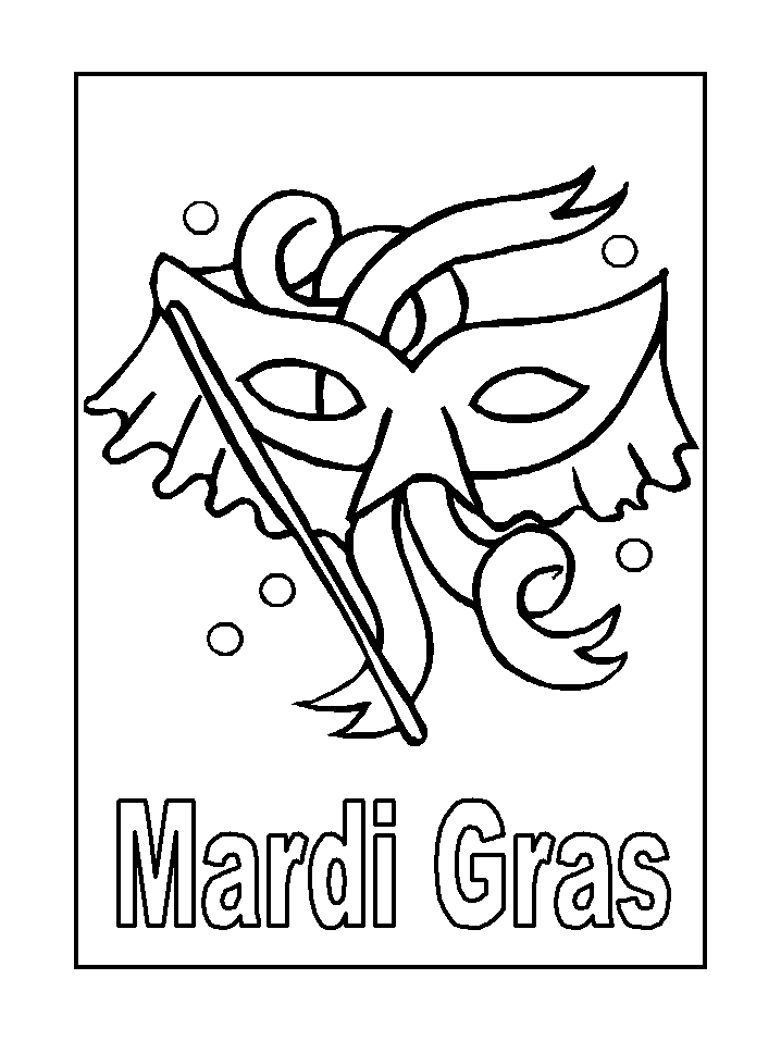 Free Printable Mardi Gras Coloring Pages For Kids