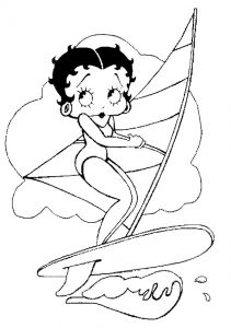 Free Printable Betty Boop Coloring Pages For Kids