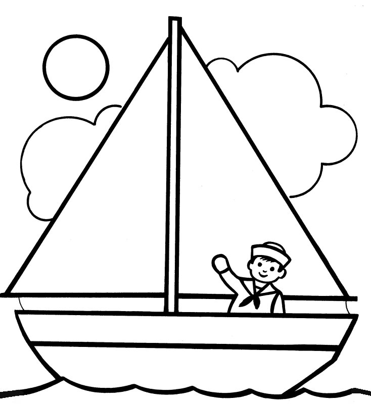 Printable Boat Coloring Pages - Printable Word Searches
