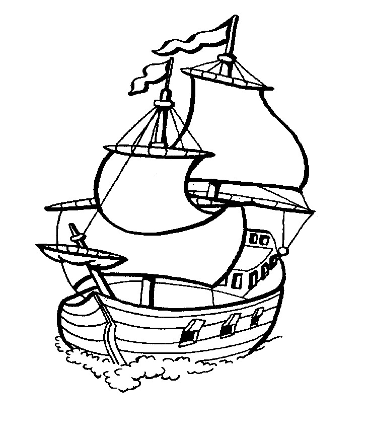 Download Free Printable Boat Coloring Pages For Kids - Best ...