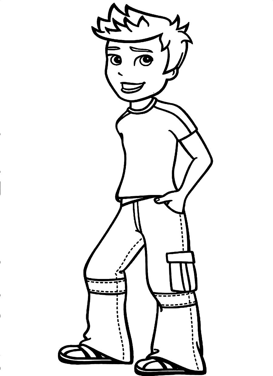 Download Free Printable Boy Coloring Pages For Kids