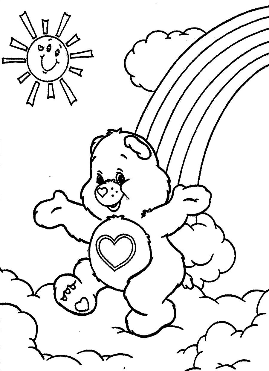 care bears christmas coloring pages