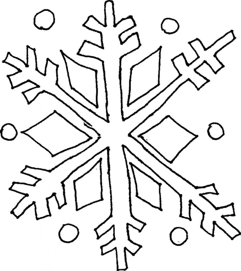 Free Printable Snowflake Coloring Pages For Kids