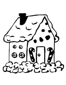 free printable gingerbread house coloring pages for kids