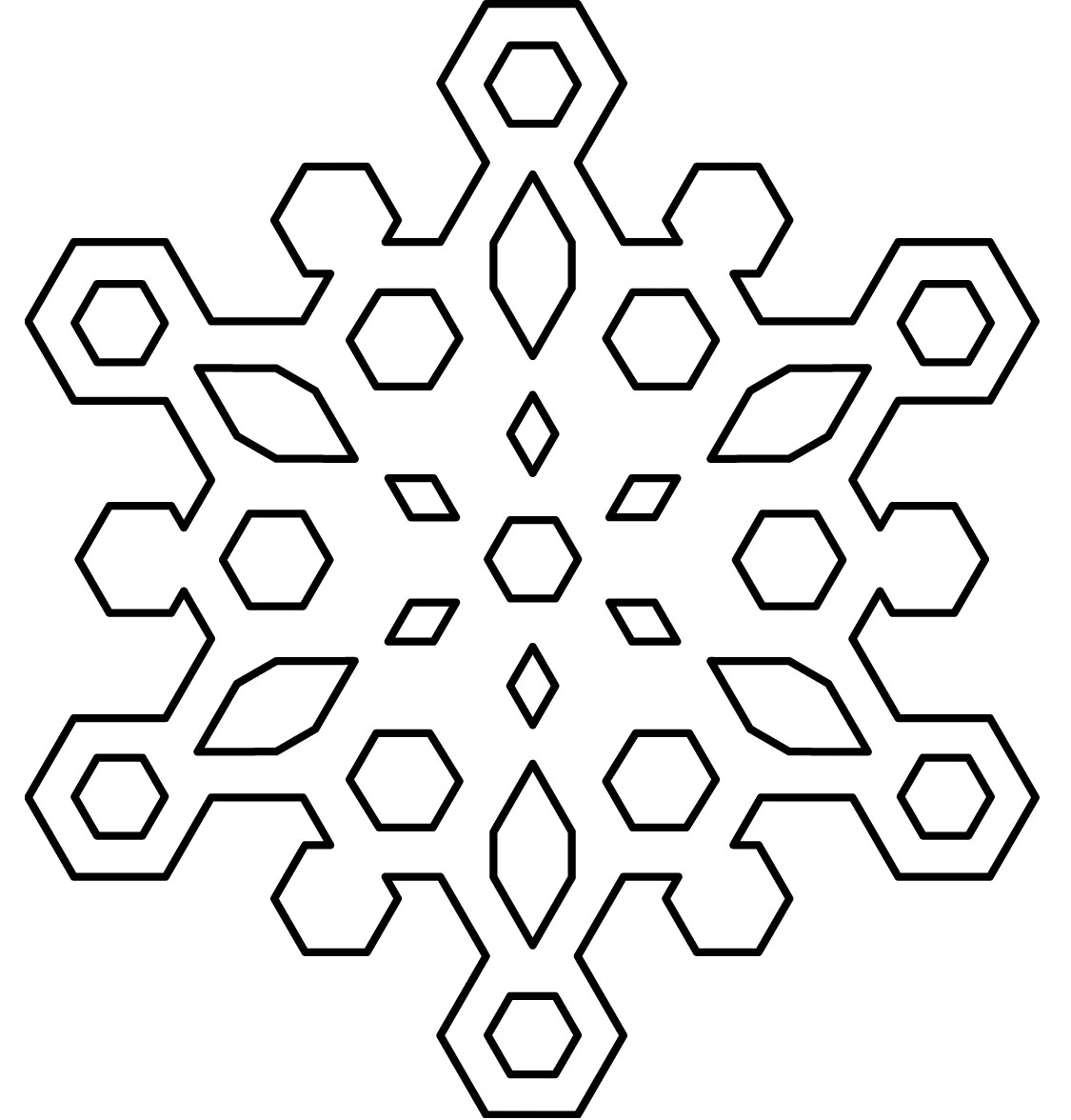 Free Printable Snowflakes Coloring Pages