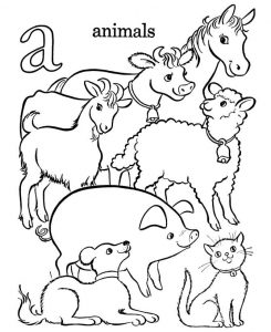 free printable farm animal coloring pages for kids