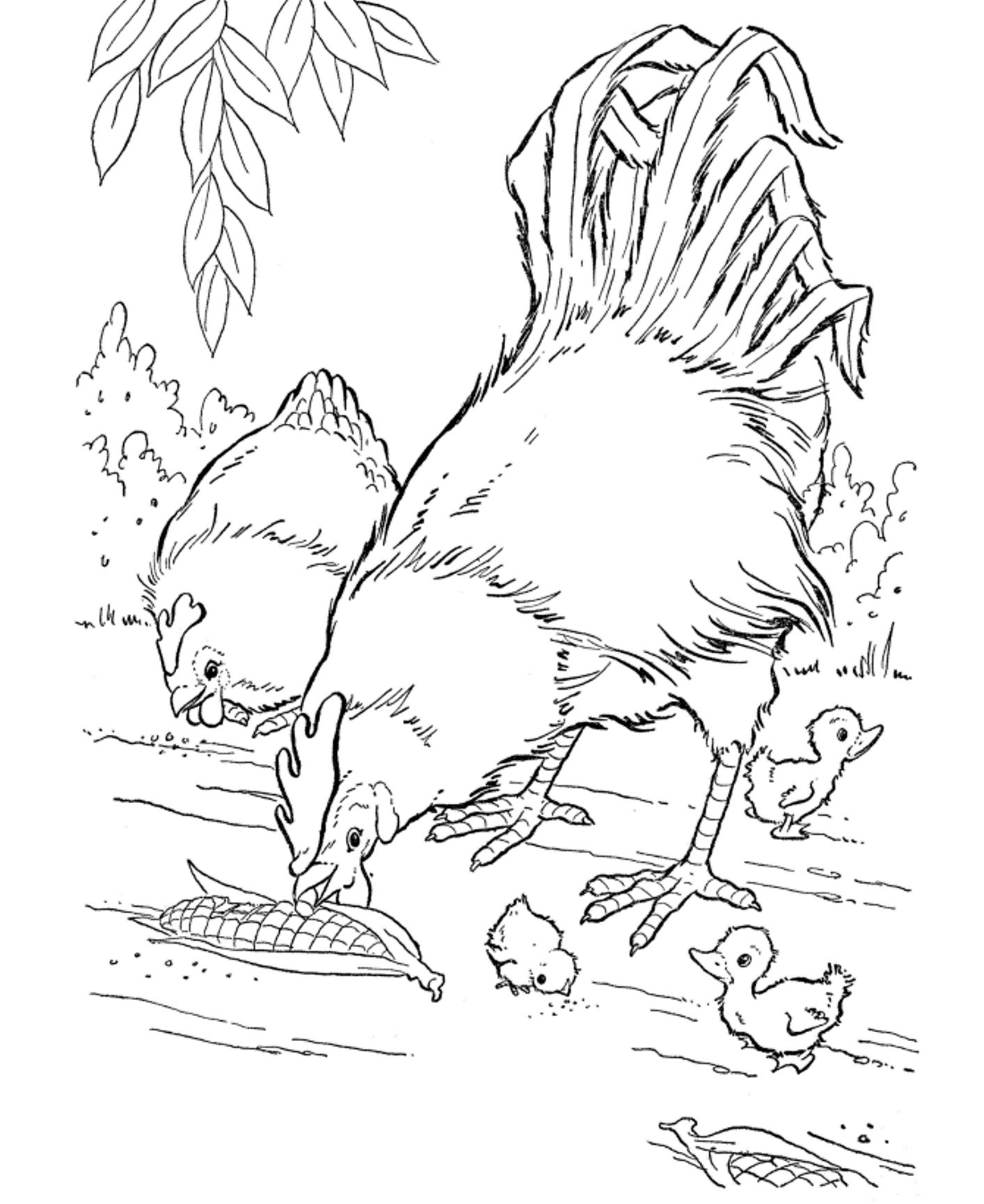 Printable Farm Animal Coloring Pages