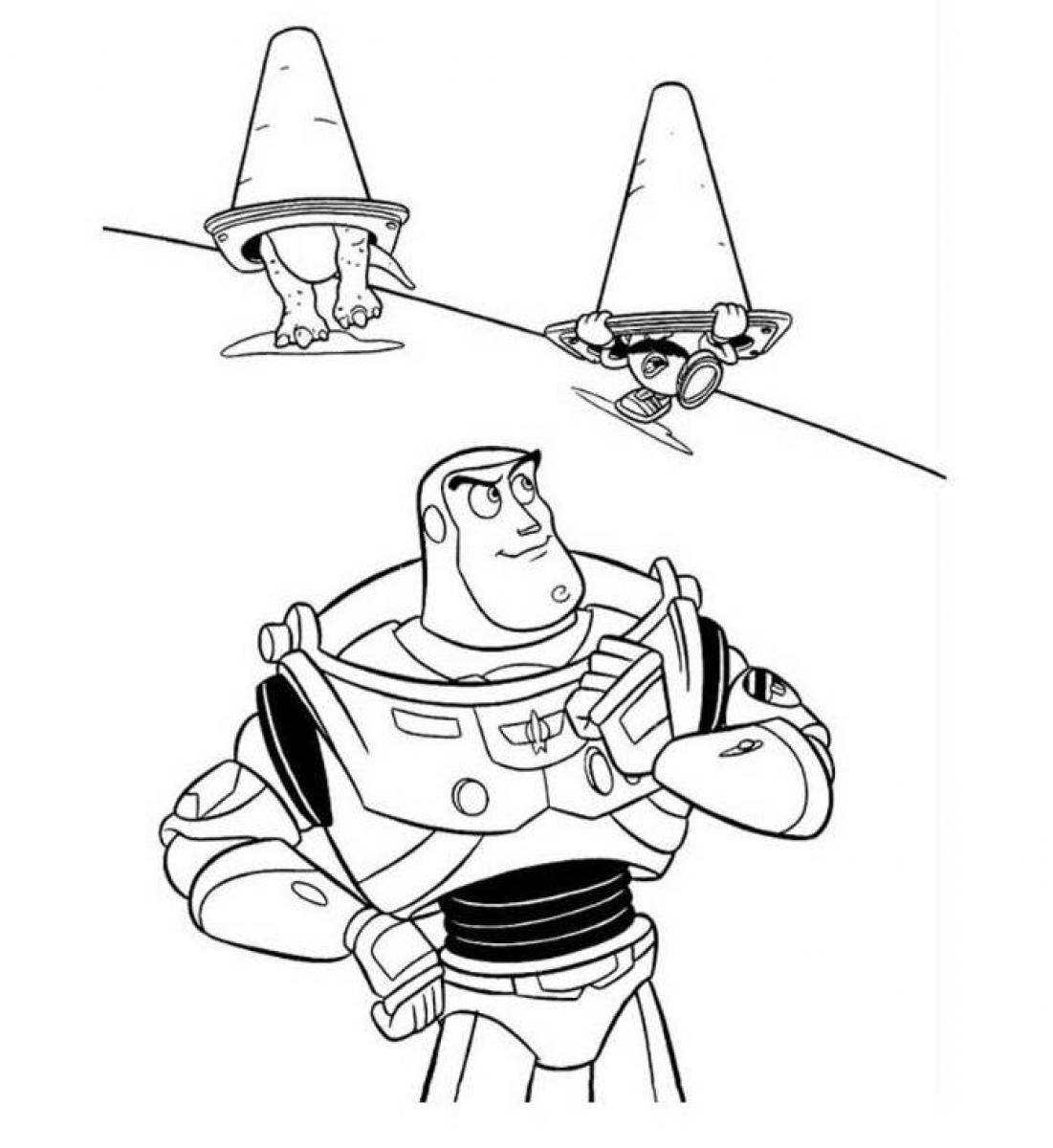 buzz lightyear face coloring pages