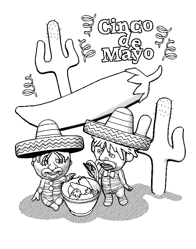 Free Printable Cinco De Mayo Coloring Pages For Kids Best Coloring