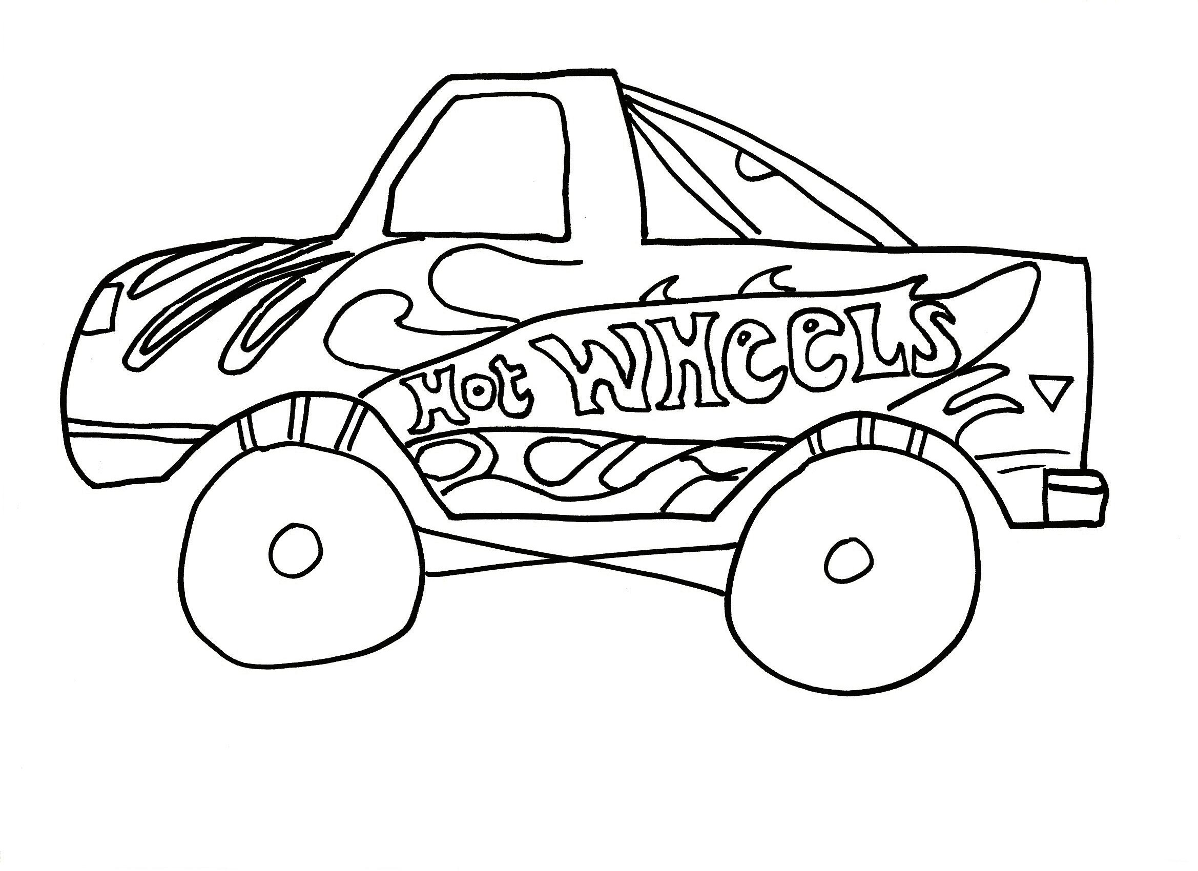 Printable Hot Wheels Coloring Pages