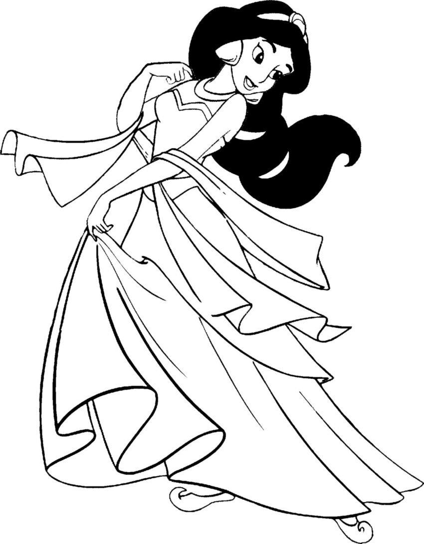 Free Free 80 Princess Jasmine Printable Coloring Pages SVG PNG EPS DXF File