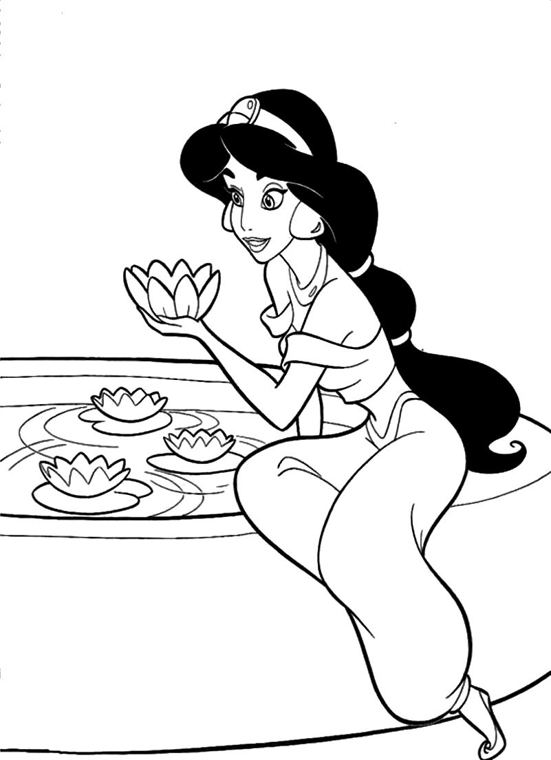 Download Free Printable Jasmine Coloring Pages For Kids - Best ...