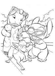 free printable lilo and stitch coloring pages for kids