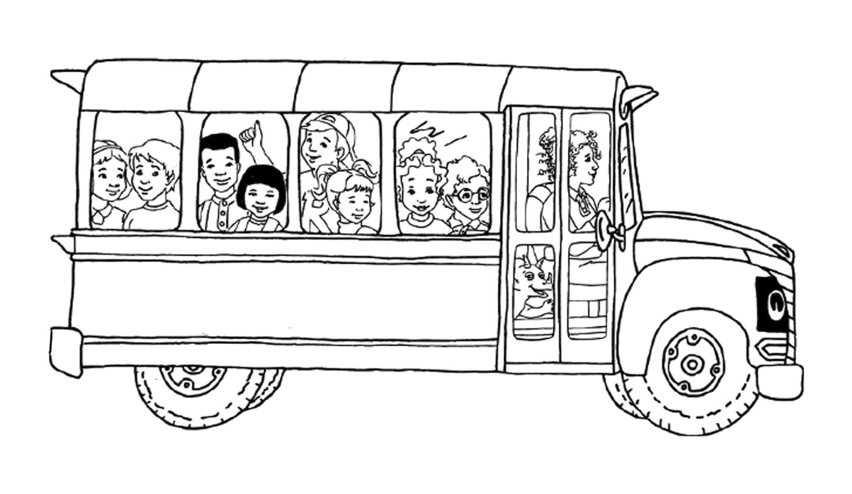 bus coloring pages preschool printables