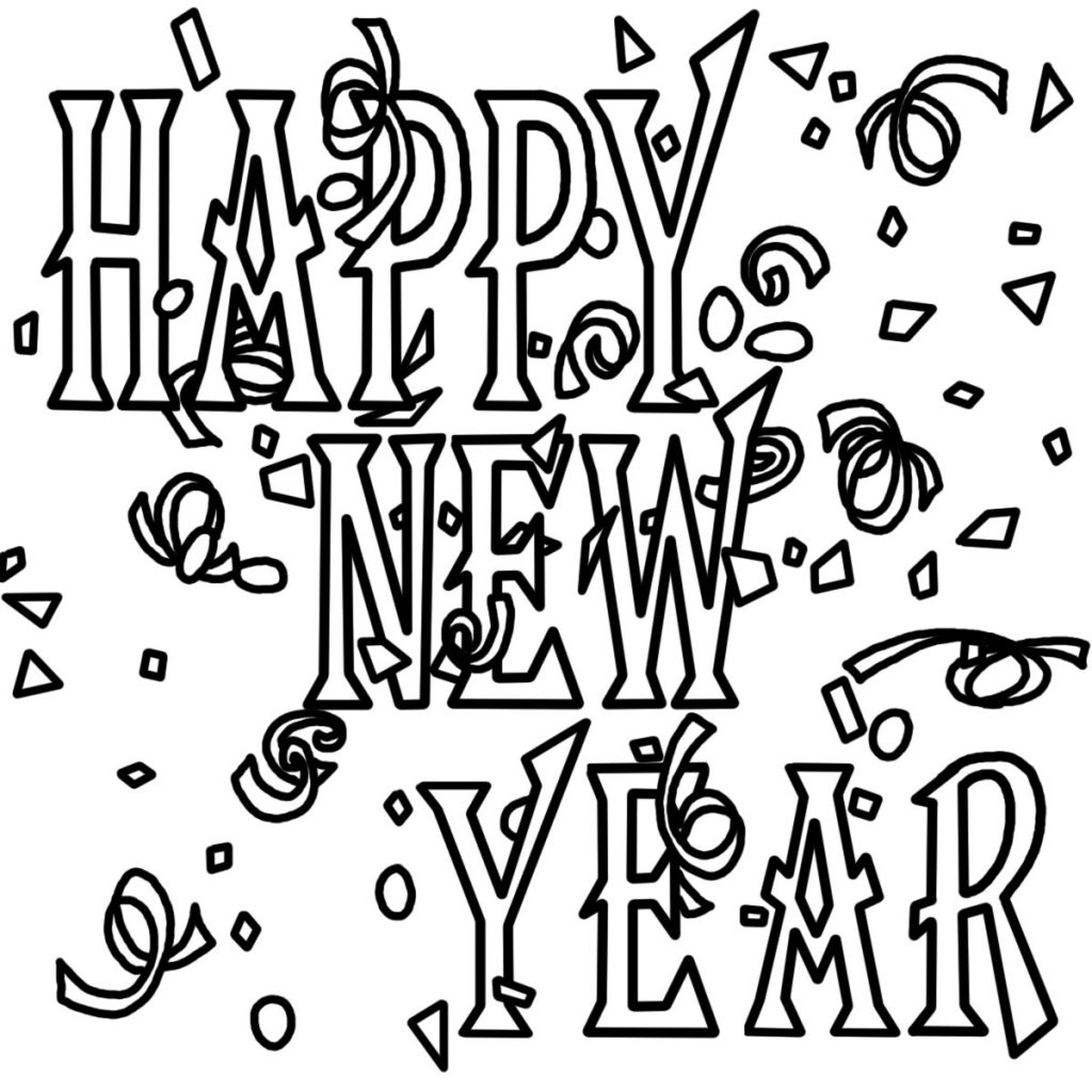 New Years Coloring Coloring Pages