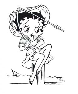 betty boop coloring pages to print