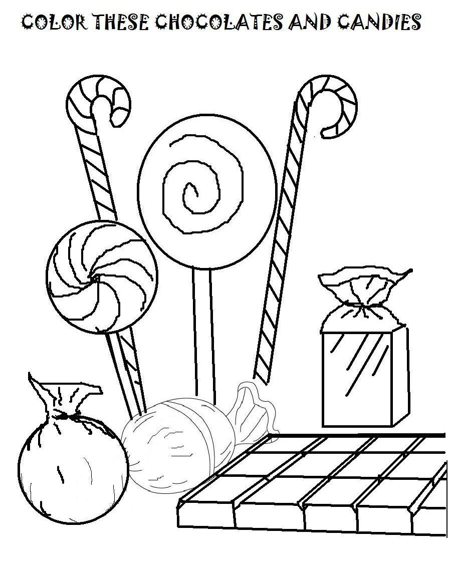 Free Printable Coloring Pages Candy 1