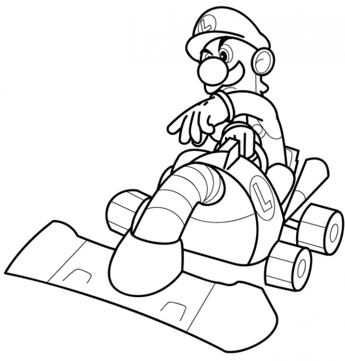 Mario And Luigi Coloring Page