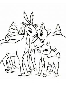 free printable rudolph coloring pages for kids