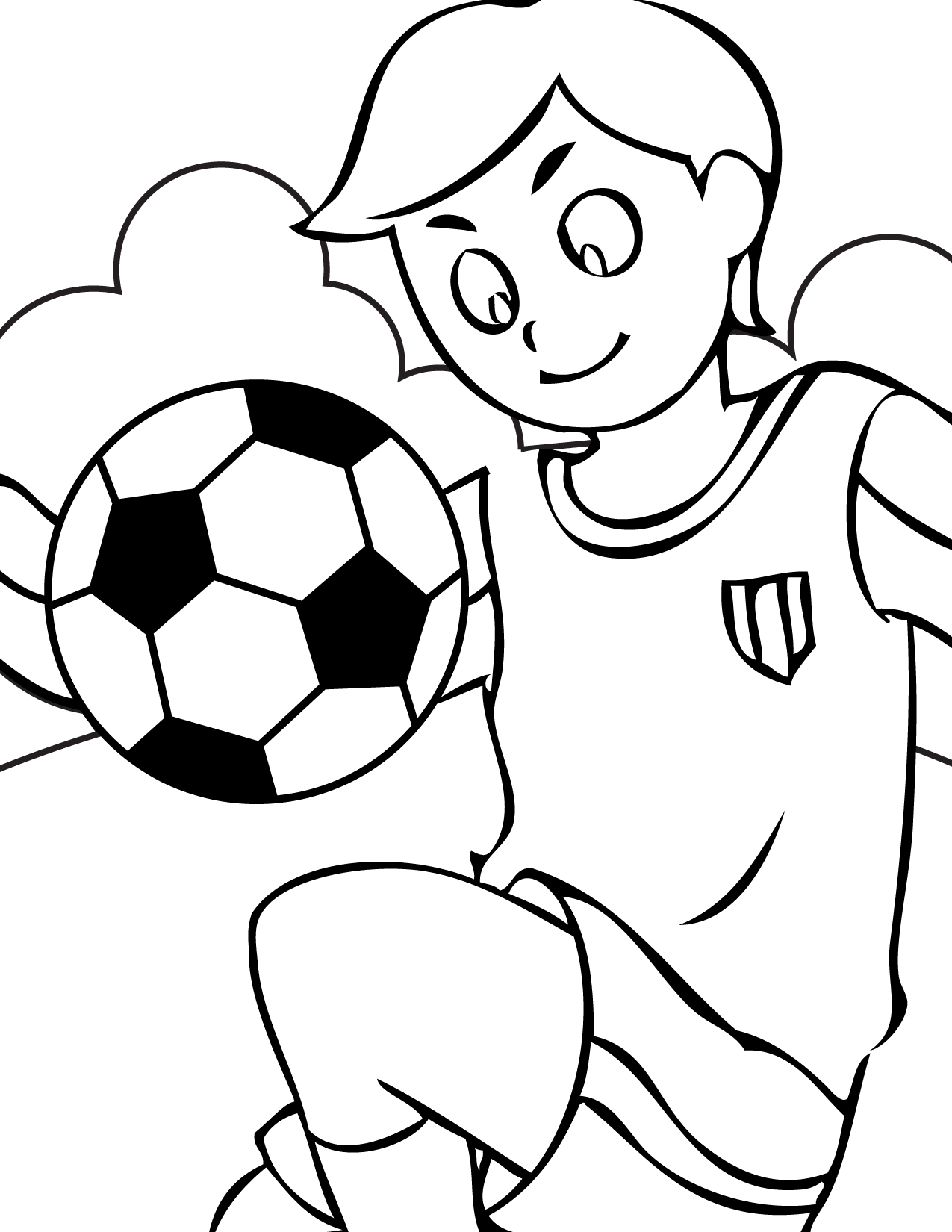 7600 Top Preschool Coloring Pages Soccer Ball For Free