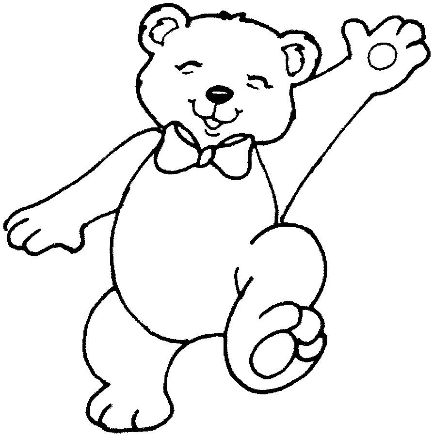 teddy bear face coloring page