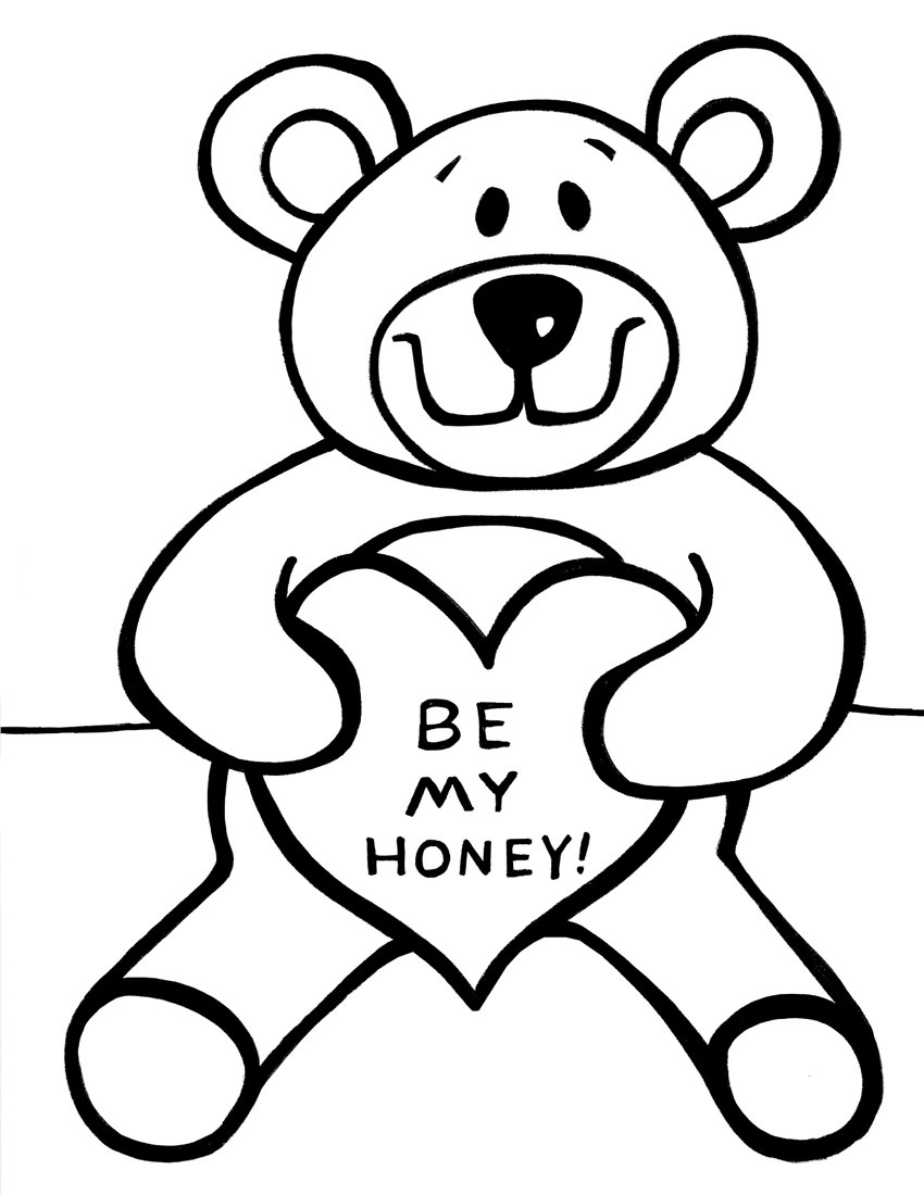 Printable Bear Coloring Pages For Kids Coloring Pages