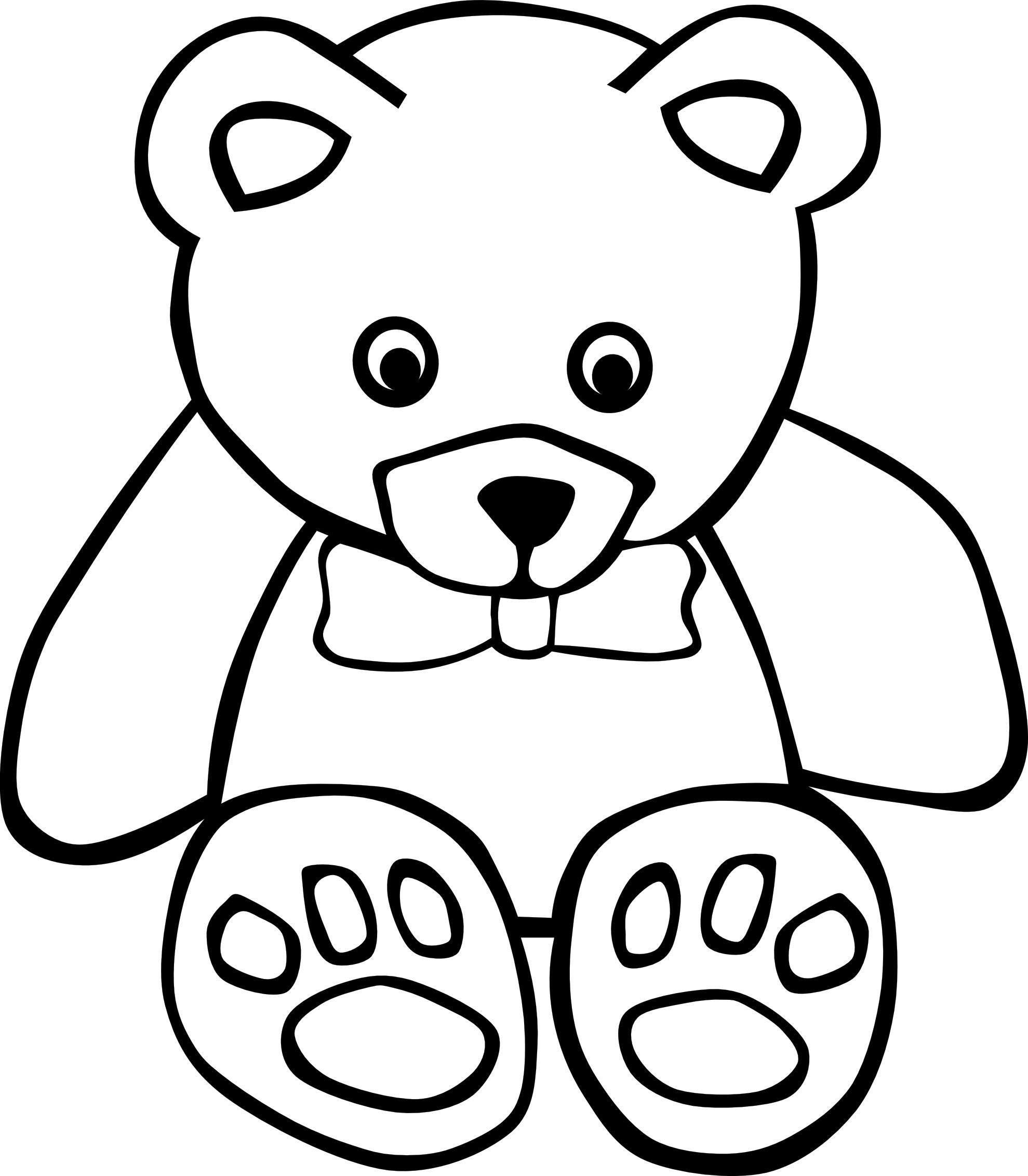 free printable bear coloring pages Free bear coloring pages | Free ...