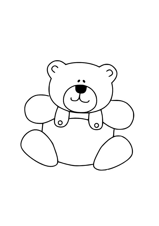 Gambar Free Printable Teddy Bear Coloring Pages Kids di Rebanas - Rebanas