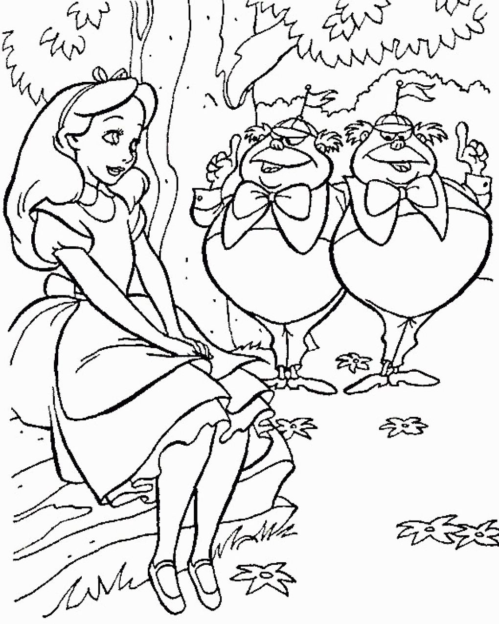 56 Disney Coloring Pages Alice In Wonderland  HD