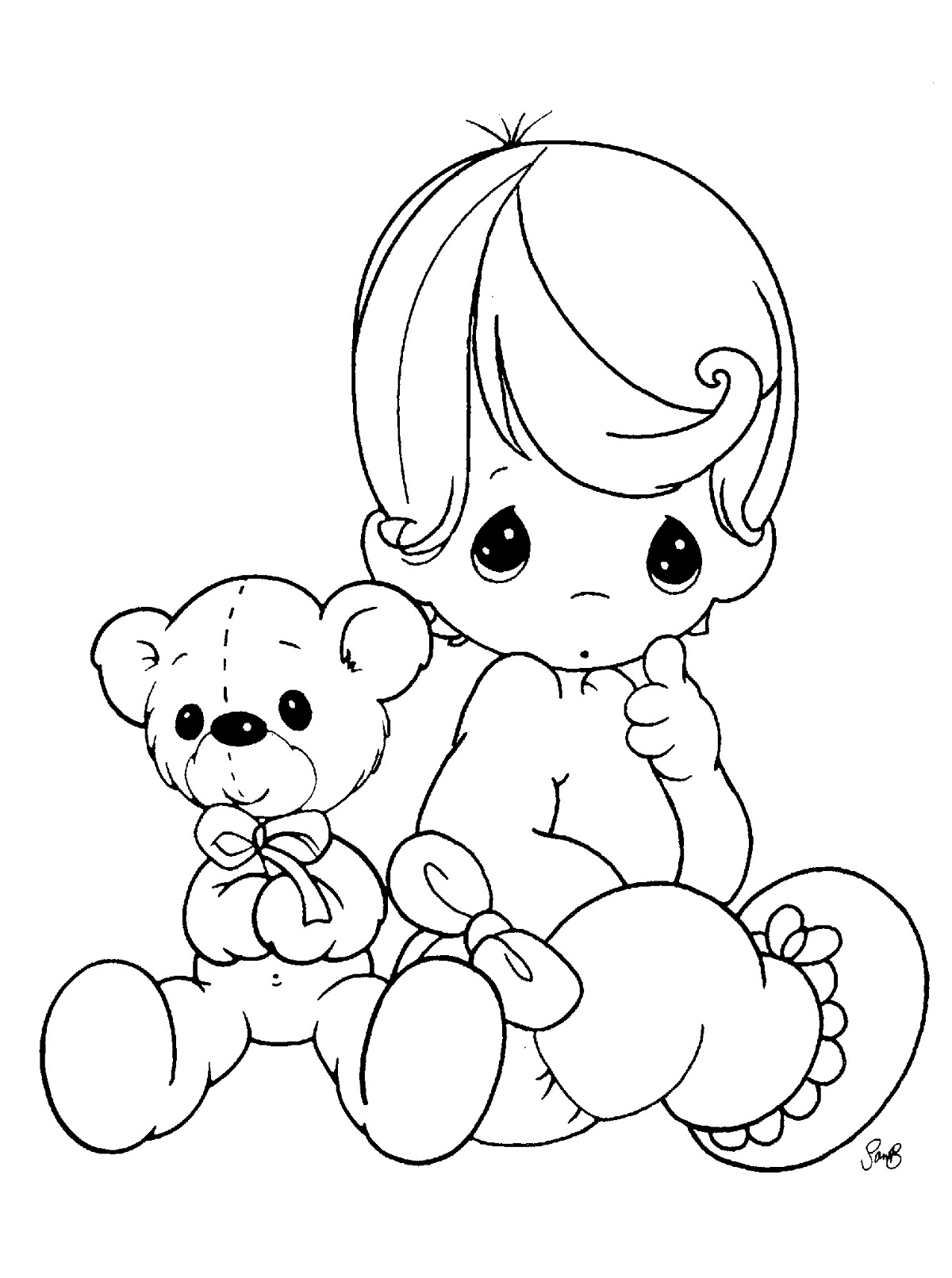 Download Free Printable Baby Coloring Pages For Kids