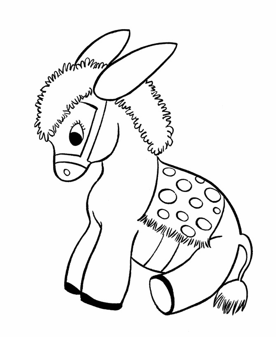 donkey shrek coloring page