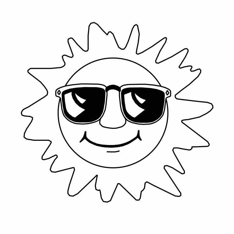 Free Printable Sun Coloring Pages for Kids