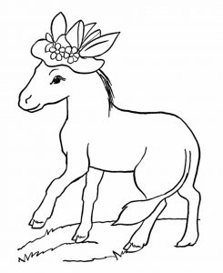 Free Printable Donkey Coloring Pages For Kids